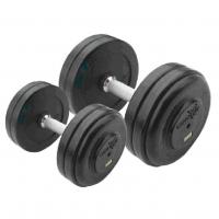 Набор фиксированных обрезиненных гантелей AeroFit RFD-40/50, 40-50 кг, 5 пар