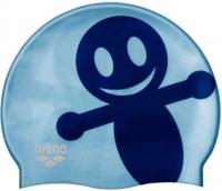 Шапочка для плавания Arena Kun Cap Jr 9155221, голубой, силикон