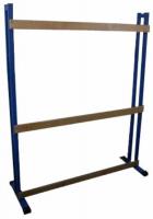 Стойка для лыж на колесиках М54, на 20 пар, с крючками