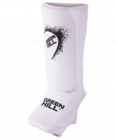 Защита голень-стопа SIC-6131, х/б, белая