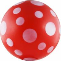 Мяч детский Innovative Точки 541904, поливинилхлорид, диаметр 22 см, красно-белый