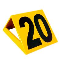 Указатель метража разметки из фанеры 25*25 см. (для метания диска, копья, молота) высота цифр 20*9см