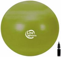 Мяч гимнастический Lite Weights 1866LW, диаметр 65 см, с насосом, "антивзрыв"