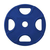 Диск обрезиненный Foreman FM\PRR-20KG\BL, цветной, с 4 отверстиями