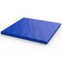 Мат гимнастический СКЛАДНОЙ в 2 раза поролон плотный 22 кг/м3 (р-р 1*1*0,10) винилискожа, на молнии