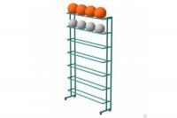 Стеллаж для  мячей  7 полок, 2000*1250*350мм На колёсиках