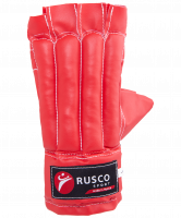 Перчатки снарядные, шингарды, кожзам, красно-сине-черный
