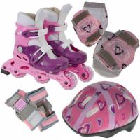 Набор Action PW-120P (роликовые коньки, защита, шлем), размер 35-38