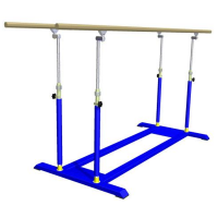 Брусья гимнастические «Люкс» с деревянными жердями