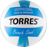 Мяч для пляжного волейбола любительский Torres Beach Sand Blue V30095B, размер 5