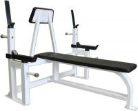 Скамья для жима штанги лежа со страховочными упорами и упором для партнера ProfiGym