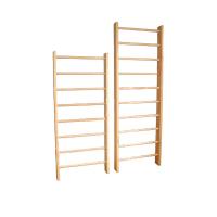 Стенка гимнастическая ПРЕМИУМ с крепежом, деревянная 2400*800*140 мм, перекл. овальная, без сучков