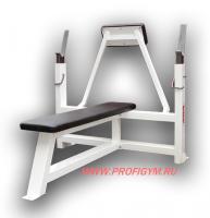 Скамья для жима штанги лежа с упором для партнера ProfiGym