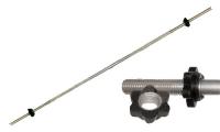 Гриф Barbell, замок гайка Вэйдера, L=180 см, d=25 мм