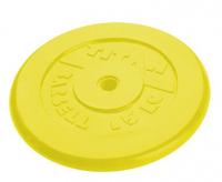 Диск обрезиненный цветной, d=26 мм, 15 кг (желтый)