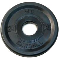 Диск обрезиненный Barbell MB-PltBE-2,5, евро-классик, 2.5 кг