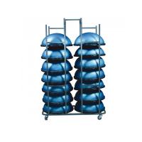 Стойка для хранения баланс-степов (платформ босу), на 14 шт, В*Г*Ш: 1950*650*1300 мм, на колесах