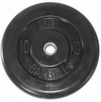 Диск обрезиненный Barbell MB-PltB50-10, d=50 мм, 10 кг