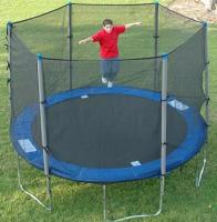 Батут DFC Trampoline Fitness 14FT-TR-E, 14 футов, с сеткой