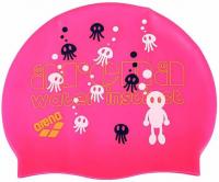 Шапочка для плавания Arena Kun Cap Jr 9155229, ярко-розовый, силикон