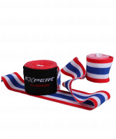 Бинт боксерский HWS-140, триколор, эластик, 4 м