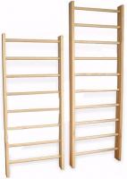 Гимнастическая стенка деревянная, 2400х800х150 мм