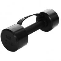 Гантель Torres "фитнес", 1 кг, черная