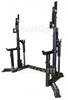 СТОЙКА ДЛЯ ПАУЭРЛИФТИНГА (ДОМКРАТНАЯ) СО СТРАХОВОЧНЫМИ УПОРАМИ ProfiGym
