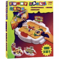 Набор настольных игр 3 в 1 TG310004, баскетбол/футбол/боулинг