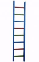 Лестница навесная на гимнастическую стенку, цветная, с крючками