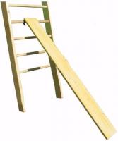 Доска наклонная для гимнастической стенки М808, длина 2.5 м, гладкая, с крючками