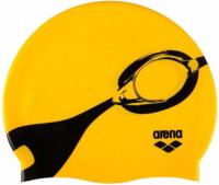 Шапочка для плавания Arena Poolish 9183043,желтый, полиэстер