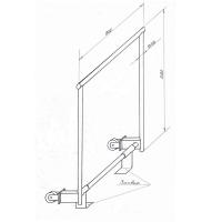 Тележка для перевозки брусьев