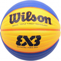 Мяч баскетбольный  WILSON FIBA3x3 Official, арт.WTB0533XB, р.6, синт. PU, бутил. камера, сине-желтый