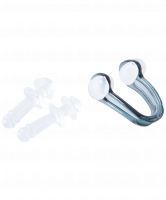 Набор из зажима для носа и берушей Fitflex Transparent