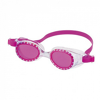 Очки для плавания  детск. "FASHY Rocky Jr", арт.4107-00-91, РОЗОВЫЕ линзы, нерег.перенос.,прозрачн. опр