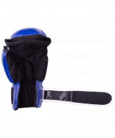 Перчатки для рукопашного боя PG-2047, к/з, синий