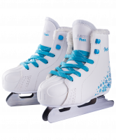 Коньки двухполозные Pixel синт.кожа с мехом