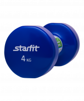 Гантель виниловая DB-101 4 кг, темно-синяя