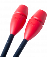 Булавы для художественной гимнастики Exam, 44 см, черный/красный