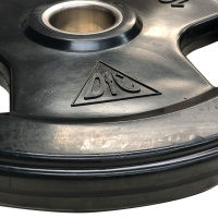 Диск обрезиненный DFC, чёрный, 51 мм, 10кг