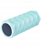 Ролик массажный FA-507, 32,5x12,5 cм, низкая жесткость, мятный/серый