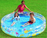 Круглый надувной бассейн BestWay Подводный мир 51005, 183х33 см