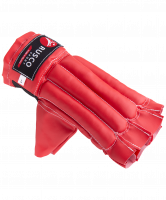 Перчатки снарядные, шингарды, кожзам, красно-сине-черный