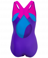 Купальник для плавания SC-5910 Wave, детский, совместный со вставками, флт./гол./роз., 32-42