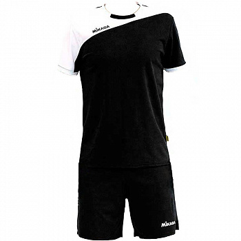 Форма волейбольная мужская "MIKASA", арт. MT351-046-XXL, р.XXL, 100% полиэстер, черно-белый