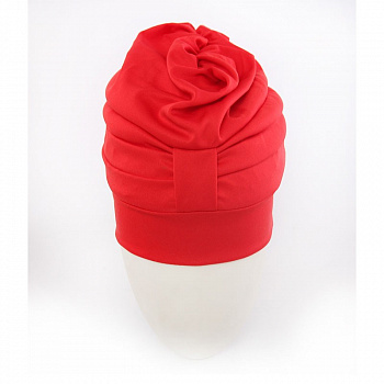 Шапочка для плавания женская  "FASHY Velcro Closure", арт.3473-40, полиэстер, красный