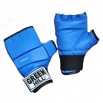 Шингарты "GREEN HILL" арт. CFBM-2077-M-BL, р.M, нат. кожа, синие