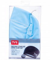 Шапочка для плавания Long Hair Silicone Comfort Swim Cap, LSCCAPLH/450, голубой