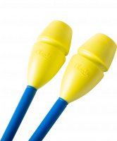 Булавы для художественной гимнастики Exam, 40,5 см, синий/желтый